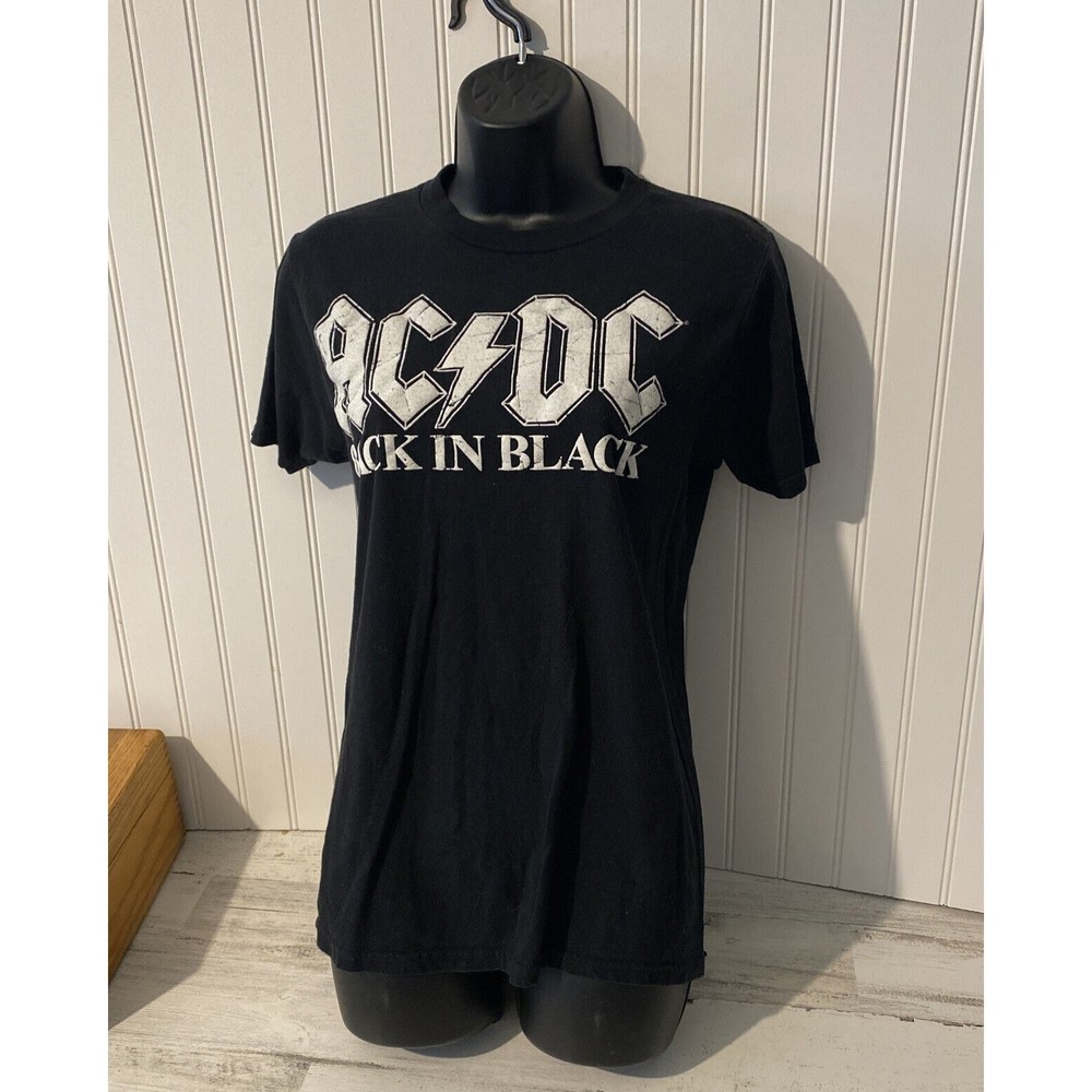 ACDC t shirt small women black white